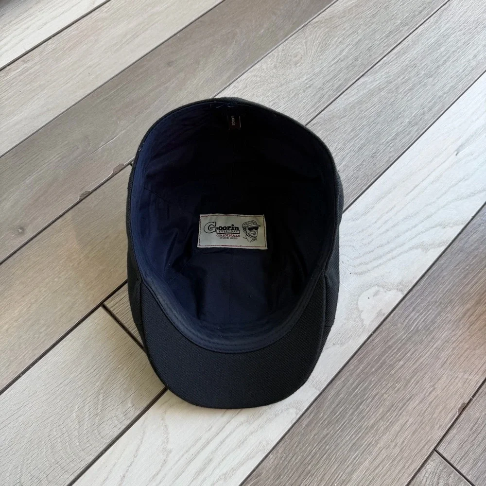 Men's Black Flat Cap